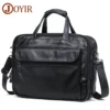JOYIR Men Briefcases Genuine Leather Handbag 15.6"Laptop Messenger Shoulder Bag for Documents Men's Bag Business Totes 2022