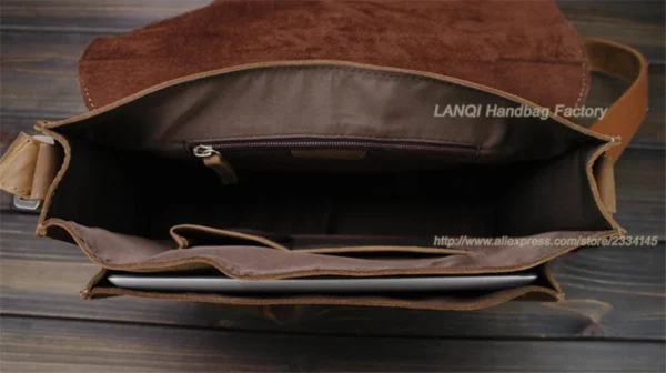 Vintage Crazy Horse Leather Men Shoulder Bag Crossbody Bag Men's Messenger Bag Genuine Leather Bag male Leisure Cowhide 2020