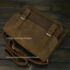 Vintage Crazy Horse Leather Men Shoulder Bag Crossbody Bag Men's Messenger Bag Genuine Leather Bag male Leisure Cowhide 2020