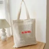 All Too Well Pattern Canvas Bag Trendy Tote Bags Taylor Music Shopping Handbag Travel Necessity Stylish Books Clutch Organizer
