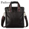 Top-grade leather casual handbag for men, featuring stylish and simple design, suitable for both business and casual occasions,
