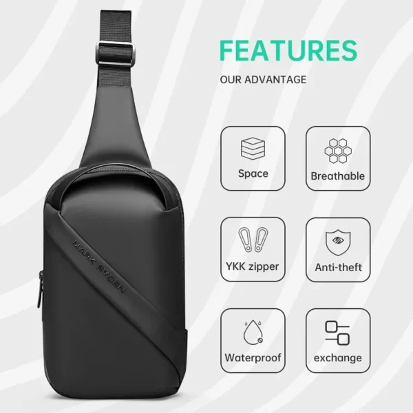 kf-Sc17af9f455e04110bcdd3be92c3ea34cv Mark Ryden men's bag chest bag casual sport shoulder bag messenger bag men sling bag bag for man bolso Мужская сумка 가방