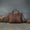 2025 Vintage high quality Leather Tote Bags Women Top handle Bags designer Commuter shoulder crossbody bag Large