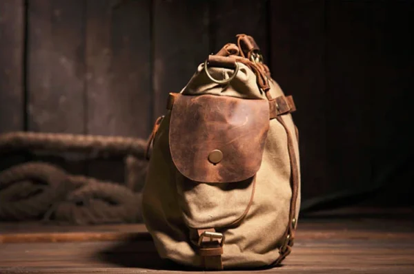 kf-HTB1KhJCIXXXXXboXXXXq6xXFXXXf Vintage Military Canvas + Genuine Leather Men Shoulder Bag Sling Crossbody Bag Tote Handbag Men Canvas Messenger Bag Leisure