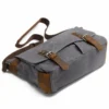 New Fashion Thick Wax Canvas Men Shoulder bag Messenger bag Men Crossbody Bag Vintage male Leisure Sling bag Casual Boy