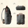Fashion Male Backpack Leather military Canvas backpack Men backpack women school backpack school bag bagpack rucksack mochila