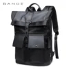 Bange Casual Men Anti Theft Backpack 15.6 inch Multifunctional Waterproof Backpacks Daily Travel Bag School Rucksack With Belt