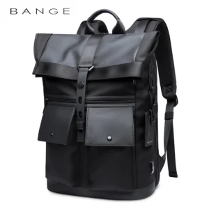 kf-S12de56d1b81a45cbba302dce55e81d6da Bange Casual Men Anti Theft Backpack 15.6 inch Multifunctional Waterproof Backpacks Daily Travel Bag School Rucksack With Belt
