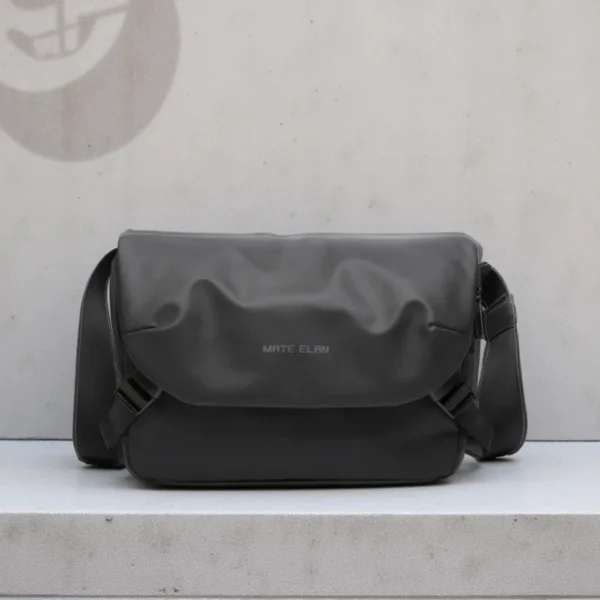 MATE ELAN Minimalism Waterproof Men Crossbody laptop Messenger Bags Simple Casual Male Nylon Travel Shoulder Bag School Bookbag