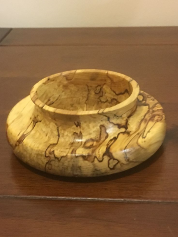 Rustic Chestnut Wood Bowl – Handcrafted Natural Bowl
