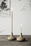 Japanese-Style Walnut Wood Candle – Handcrafted Minimalist Decor