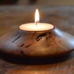 Decorative Wood Candle Stand