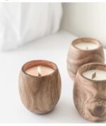 Artisan Oak Flower Vase - Image 5