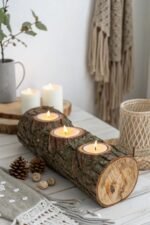 Artisan Oak Flower Vase - Image 6