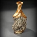 Premium Oak Display Vase