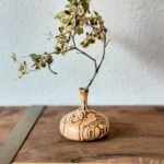 Elegant Wooden Flower Vase