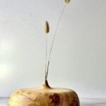 Artisan Oak Flower Vase