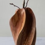 Rustic Farmhouse Wood Vase