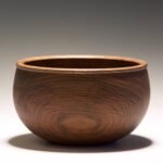 Elegant Handmade Wood Bowl - Image 5