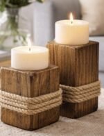 Minimal Handmade Wood Candle - Image 4