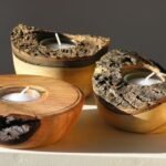 Warm Rustic Wood Candle